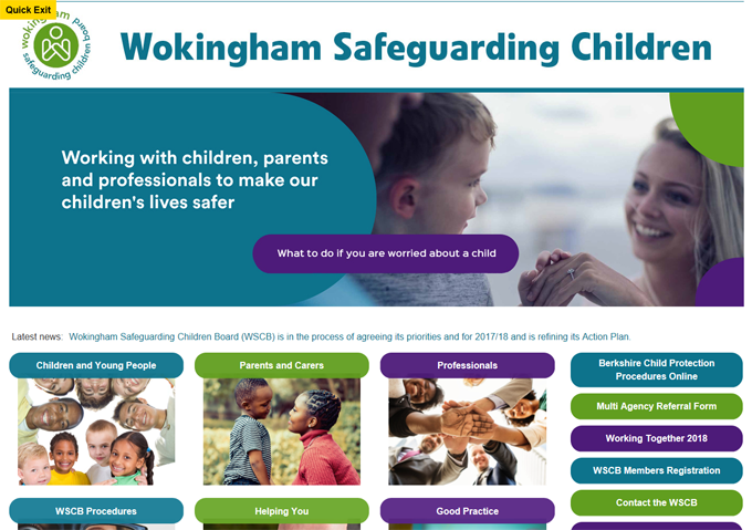 Berkshire West Safeguarding Children Partnership website