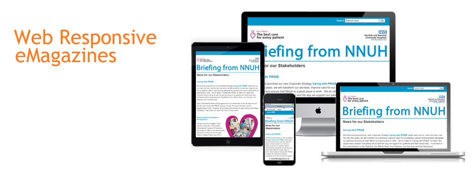 web responsive emagazine